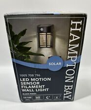 Usado, Filamento solar Hampton Bay preto sensor de movimento luz de parede LED externa #SL1836 comprar usado  Enviando para Brazil