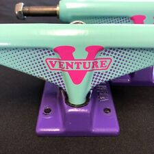Used, RARE HTF VENTURE "GET RAD" SEAFOAM SKATEBOARD TRUCKS [PAIR OF 2] NOT INDY EUC 8" for sale  Shipping to South Africa
