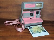 Antiga Câmera de Filme Instantânea Polaroid 600 Cool Cam ROSA FILME TESTADO! Muito bom estado! BAD FLASH!  comprar usado  Enviando para Brazil