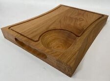 Solid Wood Chopping Board, Cheese Board 340mm x 250mm x 38mm OILED OR UNOILED, used for sale  Shipping to South Africa