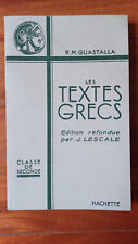 Textes grecs guastalla d'occasion  Verrières-le-Buisson