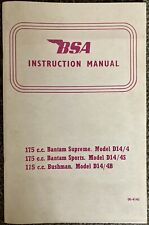 Bantam instruction manual. for sale  LONDON