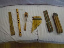 LOTE DE CORREAS DE GUITARRA DE COLECCIÓN INSTRUMENTOS HECHOS A MANO FLAUTAS PAN FLAUTA CATPAWS  segunda mano  Embacar hacia Argentina