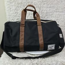 Bolso de lona de viaje Herschel Novel negro fin de semana para gimnasio 42,5 L segunda mano  Embacar hacia Argentina