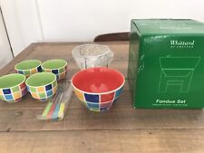 WHITTARD OF CHELSEA MOSAIC  FONDUE SET - BOXED, used for sale  Shipping to South Africa