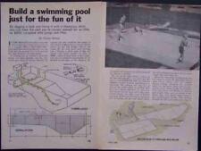 Fiberglass In-Ground SWIMMING POOLS How-To build PLANS INFO for sale  Shipping to South Africa