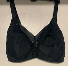 New Ex M&S Total Support Striped Non Wired Full Cup Bra Black for sale  Shipping to South Africa