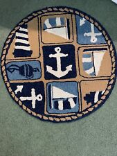 Round nautical rug for sale  Conshohocken