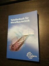 Tabellenbuch metallbau technik gebraucht kaufen  Tangstedt