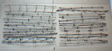 Used, 25 DIFFERENT PATENTED ANTIQUE 18" BARBED BARB WIRE SAMPLES ID'd & TAGGED  LOT B for sale  Shipping to South Africa