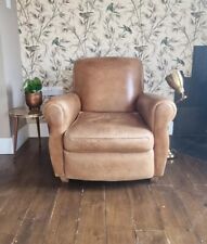 Tan leather armchair for sale  LEIGH-ON-SEA