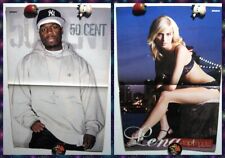 Lena Gercke Top Model/50 Cent Curtis Jackson revista cartel de 2 lados A3 16x11 segunda mano  Embacar hacia Spain