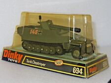 DINKY 694 TANK DESTROYER. NEAR PERFECT MODEL IN GOOD SLIGHTLY DAMAGED CASE.  for sale  MANCHESTER