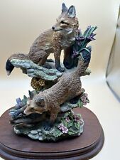 Pair foxes ornament for sale  STOCKPORT