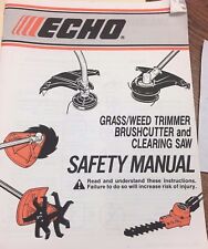 Echo safety manual for sale  Dubuque