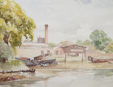 Original watercolour barges for sale  WIRRAL