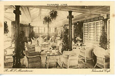 INTERIOR - Cunard Line's MAURETANIA of 1907 - First Class Verandah Cafe, used for sale  Shipping to South Africa