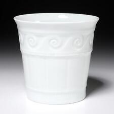 Bernardaud Limoges France Louvre White Embossed Tumbler Cup 3.75"h for sale  Shipping to South Africa