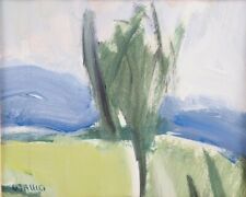 Helmer Wallin (1906-2004), Sweden. Watercolor on paper. Modernist landscape., used for sale  Shipping to South Africa