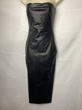 Vestido tubular de couro sintético sem alças guarda-roupa nu MIDI tamanho pequeno comprar usado  Enviando para Brazil
