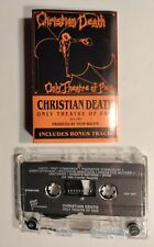 Christian Death - Only Theatre Of Pain 88 Goth / Deathrok fita cassete transparente +3, usado comprar usado  Enviando para Brazil