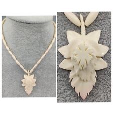 carved bone necklace for sale  UK