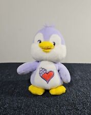 Usado, Pelúcia de pelúcia vintage Care Bear Cousins 7" aconchegante coração pinguim 2003 emblema roxo comprar usado  Enviando para Brazil