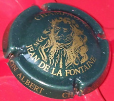 CAPSULE plaque muselet CHAMPAGNE - BARON ALBERT La Fontaine N° 28 Vert foncé Or segunda mano  Embacar hacia Argentina