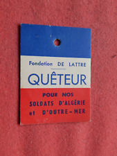 Insigne quêteur fondation d'occasion  Châteauneuf-sur-Loire