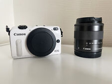 Canon EOS M2 - mirrorless - 18.0 MP - APS C - 1080p + EF-M 18-55 mm - Blanc d'occasion  Bois-Colombes