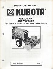 Kubota g2500 g2505snow for sale  Farmington