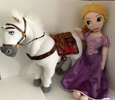 Disney Store 20” Rapunzel & 15” Maximus The Horse Soft Toy Bundle Tangled Gift for sale  LIVERPOOL
