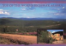 Cartão postal AK Dirt Road Top of the World Highway Tok Dawson City Yukon Territory comprar usado  Enviando para Brazil