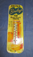 Linda placa de lata termômetro vintage 1940's BIRELEY'S ORANGE SODA OMG ~ UAU! comprar usado  Enviando para Brazil