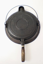 Used, Antique July 26, 1892 Wagner Sidney O Cast Iron No8, 3 Pc. Low Base Waffle Maker for sale  Shipping to South Africa