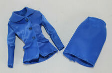 Jaqueta saia terno empresarial cetim azul real roupa Barbie ajuste da moda MM TNT comprar usado  Enviando para Brazil