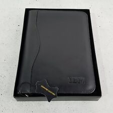 IBM Black Leather Zip Around Notepad Binder / Travel Wallet / Organiser w/ Pen for sale  Shipping to South Africa