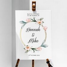 Wedding welcome sign for sale  Shipping to Ireland
