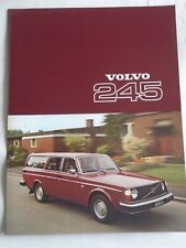 Volvo 245 brochure for sale  KINGS LANGLEY