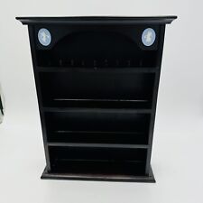 Wedgwood Display Shelf Jasperware Dancing Hour Black Wood Cabinet Case England, used for sale  Shipping to South Africa