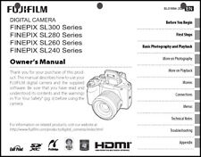 Câmera FujiFilm FinePix SL240 SL260 SL280 SL300 Manual de Instruções, usado comprar usado  Enviando para Brazil