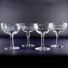 Used, Mismatched Coupe Glasses Champagne Cocktail Sherbet Glasses Set of 4 for sale  Shipping to South Africa