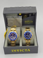 Juego de 2 piezas de relojes unisex para hombre INVICTA PRO DIVER PROFESIONAL esfera azul funciona muy bien segunda mano  Embacar hacia Argentina