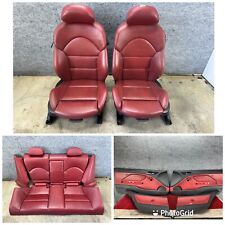 BMW 2001-2006 E46 M3 Imola Red Nappa Leather Full Interior Seats Panels Set OEM for sale  Shipping to South Africa