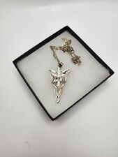 Lord Of The Rings Elven Leaf Brooch Arwen Evenstar Necklace Bilbo's Bam Box, used for sale  Shipping to South Africa