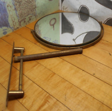 Espelho vintage de parede redondo de latão para banheiro braço oscilante 10 1/2" comprar usado  Enviando para Brazil