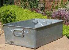 Galvanised metal planter trough pot Vintage garden for sale  Shipping to South Africa