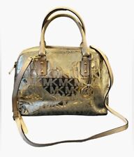 Bolsa de mão Michael Kors Jet Set Mia satchel tiracolo ouro espelho metálico comprar usado  Enviando para Brazil