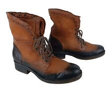 A.S.98 AirStep Womens Brown-Black Leather Boho Biker Boots Size EU 37 for sale  Shipping to South Africa