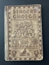 Singer’s Choice-Stamps-Baxter-1933-Shape Note-Songbook-Revival-Evangelism-Gospel, usado comprar usado  Enviando para Brazil